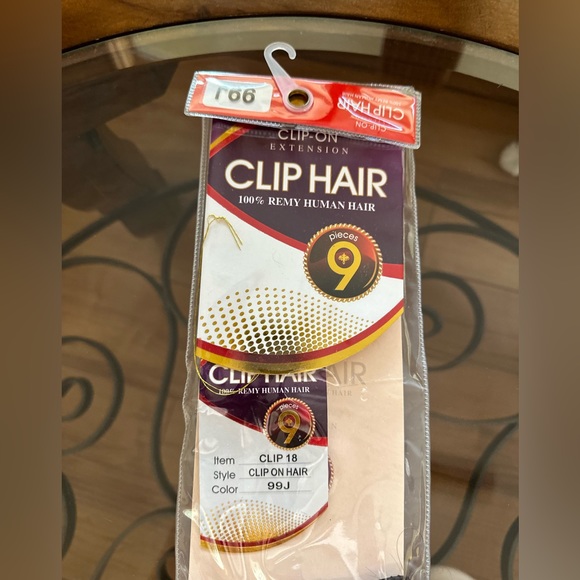 9 Piece Remy Human Hair Extensions CO: 99J - Picture 4 of 7